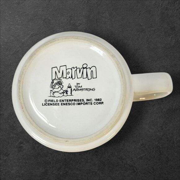 Vintage 1982 Marvin Coffee Mug “Cute Is Contagious” Comic by Tom Armstrong - Picture 3 of 4
